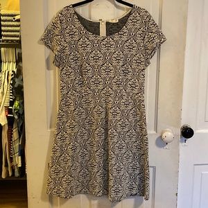 L Maison Jules Black and White Pattern Dress